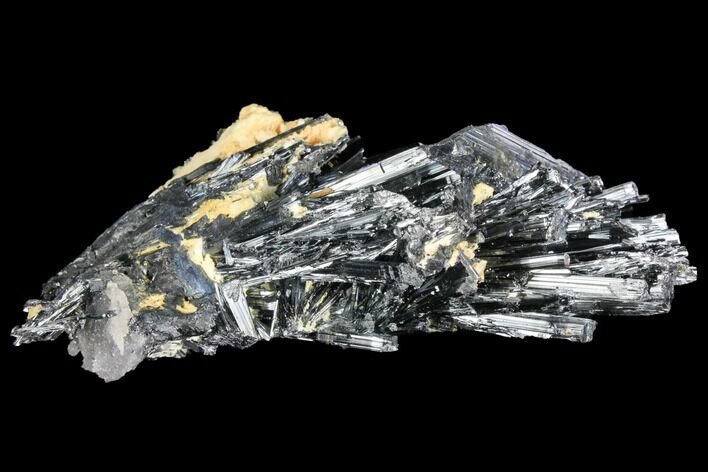 Metallic Stibnite Crystal Cluster - China #97816